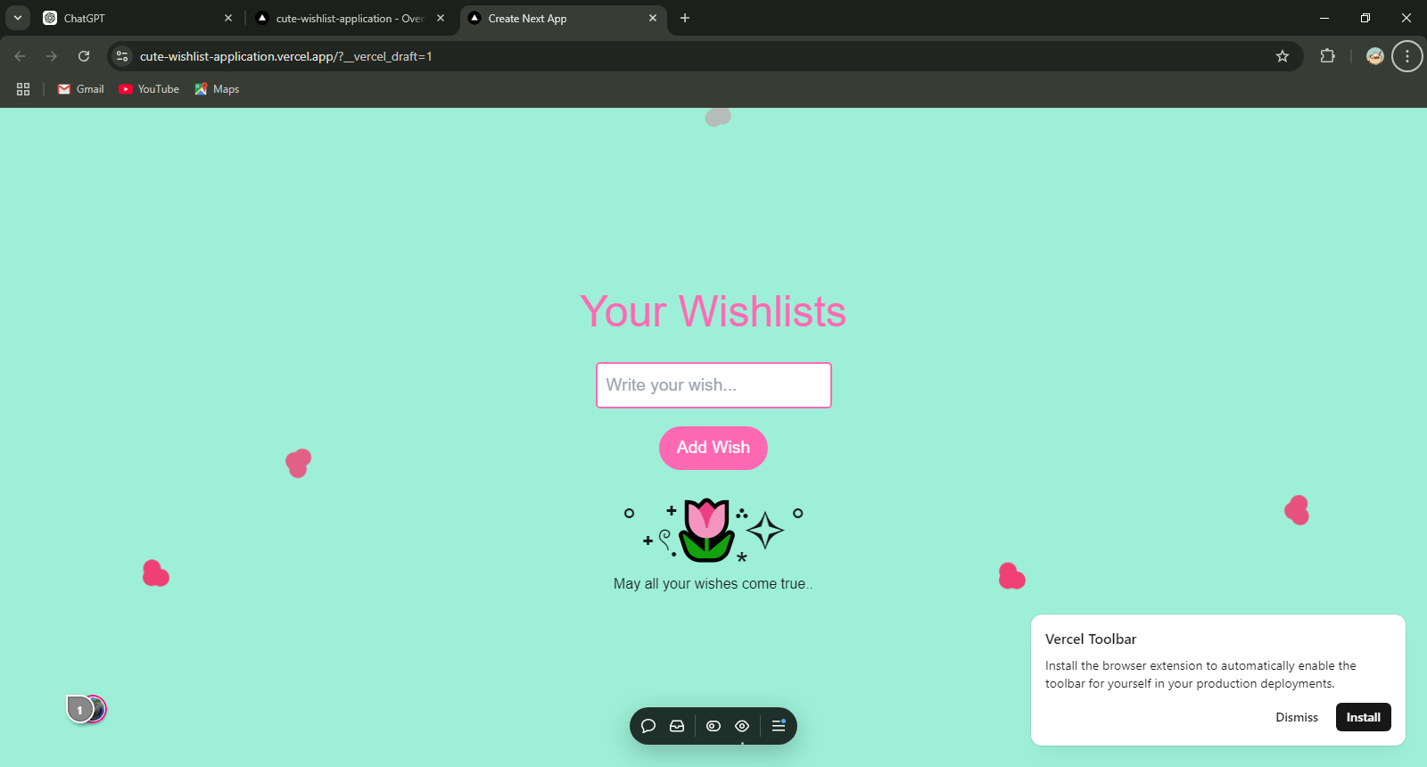 Project 5: Wishlist Cute App